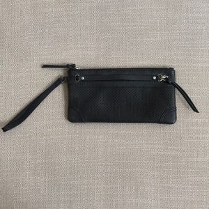 Black Leather Banana Republic Clutch